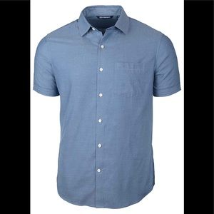 CUTTER & BUCK Short Sleeve Button-Up Shirt -NWT!